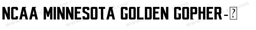 NCAA Minnesota Golden Gopher字体转换